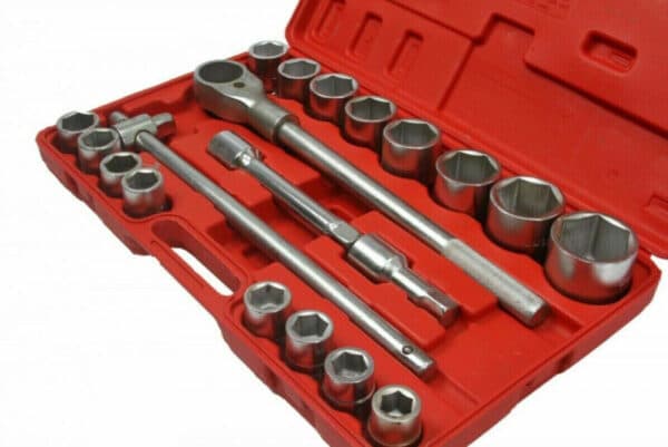 KIT CHIAVI A BUSSOLA DA 19 A 50 CRICCHETTO CAMION TRATTORE 3/4 ACCIAIO ES 861