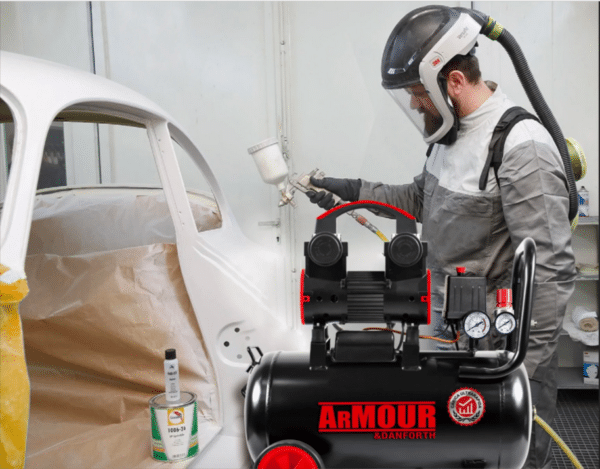 COMPRESSORE ARIA SUPER SILENZIATO 24 LITRI 8 BAR 115PSI 1,5 HP SENZA OLIO 370AD