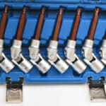 CHIAVI A BUSSOLA TORX LUNGHE 134 MM 1/2" BUSSOLE CON SNODO ACCIAIO T25 T50 481x