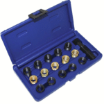 KIT RIPARAZIONE CANDELE CANDELETTE ROTTE 16 PZ PEZZI AUTO FILETTI M14 981sa
