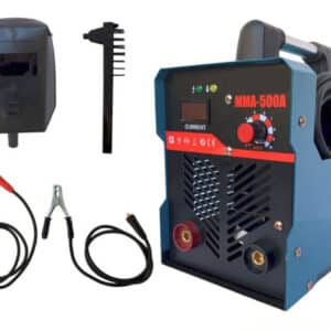 SALDATRICE INVERTER ELETTRODO SALDATURA 500A 230V ACCESSORI CAVI MASCHERA 008ox