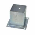STAFFA A BICCHIERE SUPPORTO PALO PILASTRO PILASTRI ZINCATO LEGNO 121x121cm 438