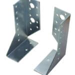 COPPIA SUPPORTI TRAVI PALO LEGNO STAFFA SUPPORTO CHIUSO PIASTRA SPESSORE 2mm 587