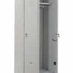ARMADIO ARMADIETTO SPOGLIATOIO PALESTRA 2 POSTI cm 180x69x34 METALLO GRIGIO 360