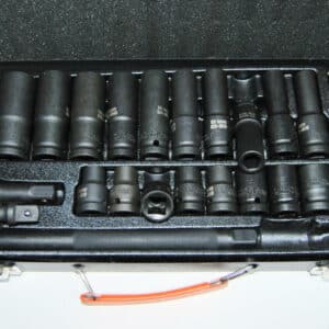 BUSSOLE 27 PZ RINFORZATE AVVITATORE PNEUMATICO 1/2" 8 24 MM PROLUNGA 374
