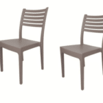 KIT 2 SEDIE POLIPROPILENE BAR RISTORANTE SEDIA INTERNO ESTERNO GIARDINO TORTORA OL