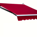 TENDA SOLE BALCONE BARRA QUADRA 4x3 MT ROSSO ALLUMINIO BRACCI ESTENDIBILI 1814