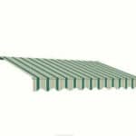 TENDA SOLE AVVOLGIBILE BALCONE BARRA QUADRA 2X1,5 MT RIGATA VERDE BIANCO 1821