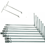 SET CHIAVI A T DOPPIO SNODO 10pz LUNGHE 9-19mm + 1/2"-3/8" SNODATE 45cm c