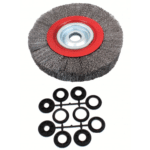 SPAZZOLA PER MOLA DA BANCO SMERIGLIATRICE SMERIGLIARE DIAM 250 x 20 MM 5" sa