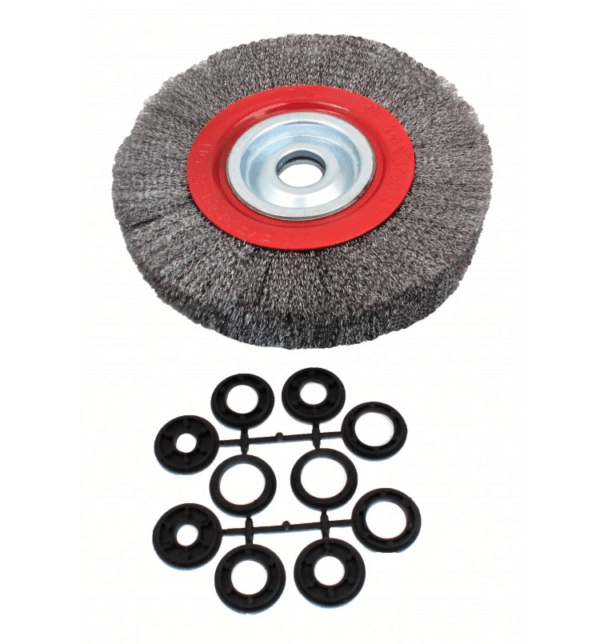 SPAZZOLA PER MOLA DA BANCO SMERIGLIATRICE SMERIGLIARE DIAM 250 x 20 MM 5" sa