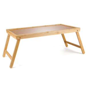 VASSOIO LETTO IN BAMBOO MULTIUSO COLAZIONE 50X30 CM PIEDI RECLINABILI 636