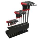 CHIAVI ESAGONALI 10 PZ PEZZI ESAGONALE T TESTA FORO 3/32" 3/8" SUPPORTO 722SK