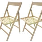 KIT 4 SEDIE LEGNO PIEGHEVOLE BAR GIARDINO CAMPEGGIO SEDIA INTERNO ESTERNO 696LL
