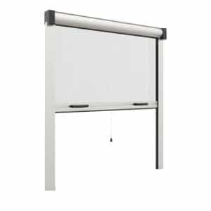 ZANZARIERA RULLO VERTICALE AVVOLGIBILE BIANCA FINESTRE CM 130x160 ALLUMINIO 124v