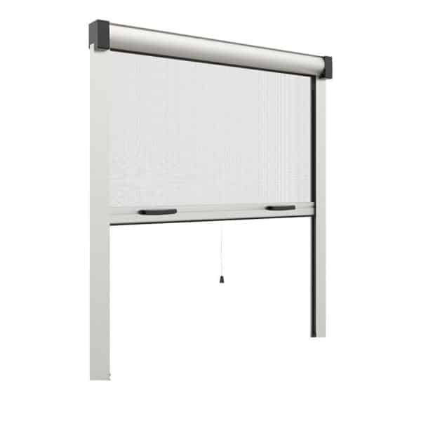 ZANZARIERA RULLO VERTICALE AVVOLGIBILE BIANCA FINESTRE CM 130x160 ALLUMINIO 124v