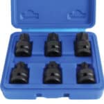 SET KIT CHIAVI BUSSOLA BUSSOLE 1/2" IMPRONTA TORX 6 PZ IMPATTO T55 T100 117sa