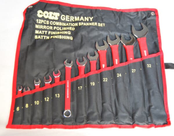 SET CHIAVI COMBINATE CHIAVE 6 32 MM 12 PZ MECCANICO OFFICINA FODERO x