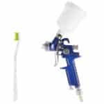 MINI AEROGRAFO HVLP SERBATOIO SUPERIORE PLASTICA 100ml 120CC PISTOLA 106OX
