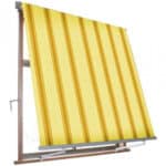 TENDA DA SOLE A CADUTA BRACCETTI BRACCI ESTERNO 4 x 2,45 MT BEIGE OCRA RIGATA 70v