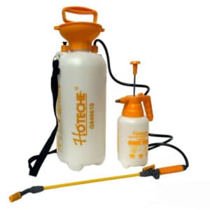 POMPA IRRORATRICE A PRESSIONE 8LT + 1LT SPRUZZINO VAPORIZZATORE MANUALE 118HO