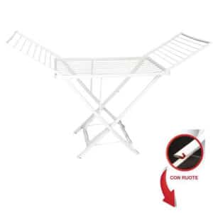 STENDIBIANCHERIA STENDINO PIEGHEVOLE CON RUOTE BALCONE ESTERNO 18 METRI MT 400DU