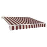 TENDA SOLE AVVOLGIBILE BALCONE BARRA QUADRA 3x2 RIGATA BEIGE BORDEAUX 1800