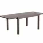 TAVOLINO TAVOLO ALLUNGABILE ESTENSIBILE cm 160/240x100x74H MARRONE ALLUMINIO 725