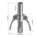 TESTINA INGRASSATORE PROFESSIONALE AUTOBLOCCANTE UNIVERSALE GRASSO 2 LEVA 370X