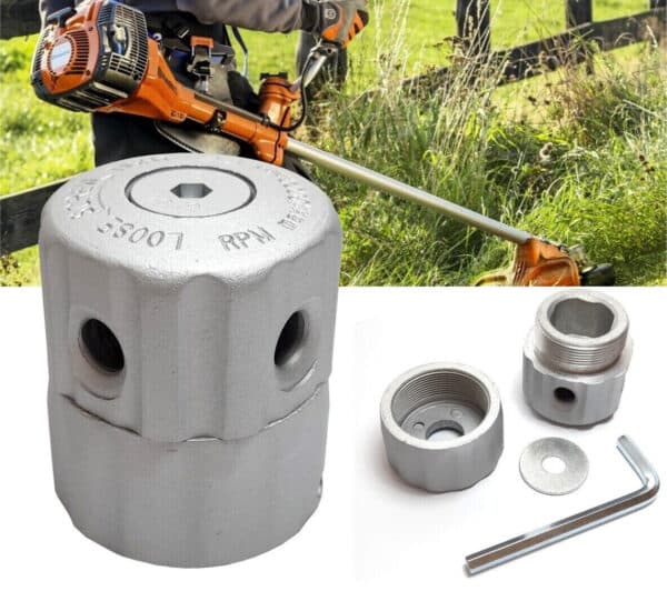 TESTINA ALLUMINIO UNIVERSALE DECESPUGLIATORE TAGLIAERBA ERBA 4 FILI PERNO 772HO