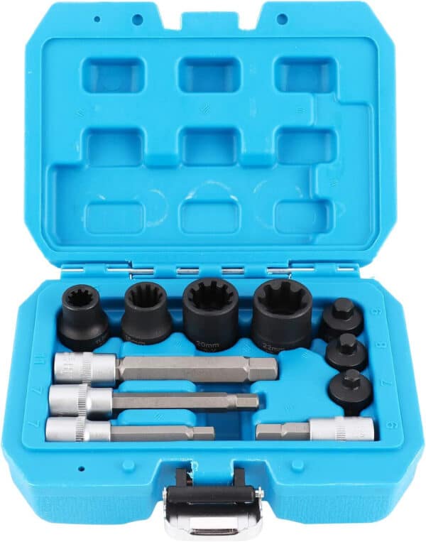 SET BUSSOLE SMONTAGGIO MONTAGGIO PINZE FRENI 11PZ MERCEDES 3/8'' 1/2'' 788