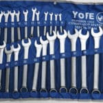 CHIAVI COMBINATE CHROME VANADIUM 25 PZ 6 32 mm FODERO CHIAVE FISSE STELLA BL