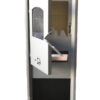 STUFA A LEGNA ACCIAIO VETRO 6KW CAMINO PORTALEGNA cm 33x36x94 ANTRACITE EKLX 050