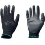 12 PAIA DI GUANTI GUANTO DA LAVORO SPALMATI NYLON POLIURETANO MISURA 8 NERI NERO