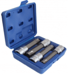 CASSETTA CHIAVI BUSSOLA BUSSOLE TORX INSERTO T70 T80 T90 T100 1/2" FORO 293sa