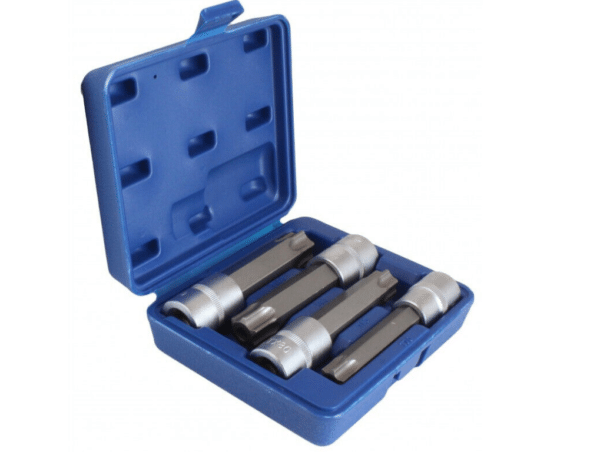 CASSETTA CHIAVI BUSSOLA BUSSOLE TORX INSERTO T70 T80 T90 T100 1/2" FORO 293sa