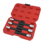 CHIAVI A BUSSOLA TORX FEMMINA LUNGHE CHIAVE E10 E20 IMPATTO 1/2" 6 PZ 561xi