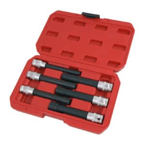 CHIAVI A BUSSOLA TORX FEMMINA LUNGHE CHIAVE E10 E20 IMPATTO 1/2" 6 PZ 561xi