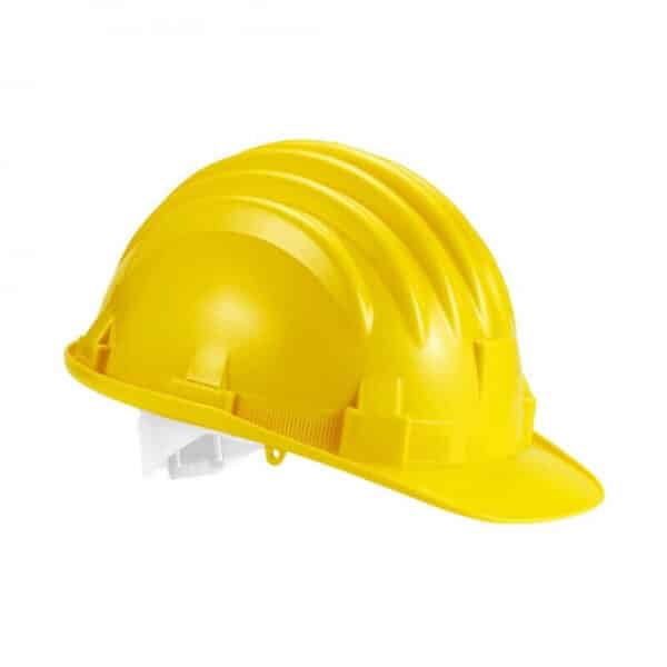 ELMETTO CASCO CASCHETTO LAVORO CANTIERE MURATORE GIALLO PROTEZIONE ABS