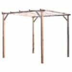 PERGOLA PERGOLATO GAZEBO IN LEGNO TETTOIA DA GIARDINO COPERTURA 3x3 MT 538 ST