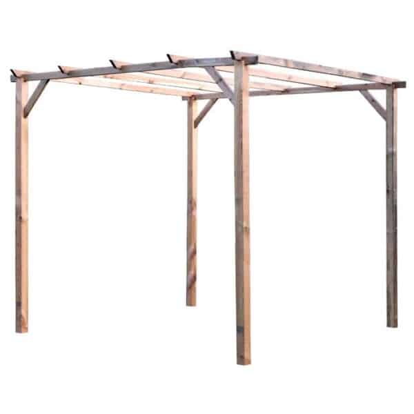 PERGOLA PERGOLATO GAZEBO IN LEGNO TETTOIA DA GIARDINO COPERTURA 3x3 MT 538 ST