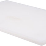 TAGLIERE POLIETILENE ALIMENTI BIANCO VERDE GIALLO PIEDINI CUCINA 60X40X2 BIANCO