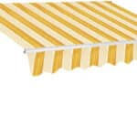 TENDA SOLE AVVOLGIBILE BALCONE BARRA QUADRA 4X3 RIGATA GIALLO OCRA BRACCI 1817