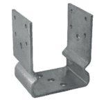 SUPPORTO STAFFA RIALZATA A U PORTA TRAVI LEGNO PILASTRO SOSPESO MM 60x60x135 650