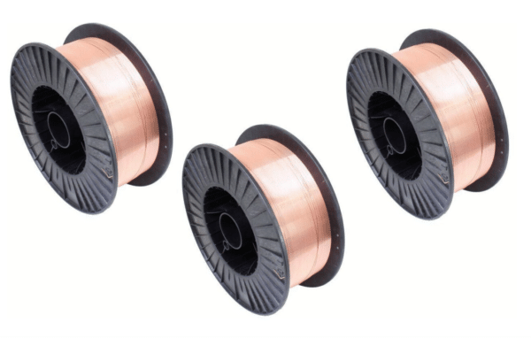 3 PZ FILO BOBINA SALDATRICE MIG RAMATO SALDATURA SALDARE FERRO ø 0,6MM 2.1KG 06W