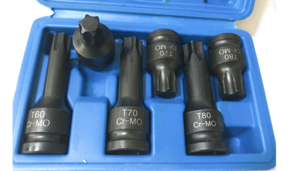 CHIAVI BUSSOLA BUSSOLE TORX IMPRONTA IMPATTO LUNGHE CORTE 6 PZ T60 T70 T80 xi