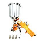 PISTOLA AEROGRAFO PER VERNICIARE UGELLO 1.5 SERBATOIO ALLUMINIO 400 ml 094ho