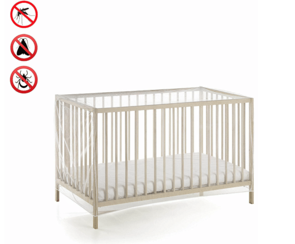 ZANZARIERA UNIVERSALE CULLA PALESTRINA LETTINO TRASPIRANTE BOX 140x70 BIANCA 042