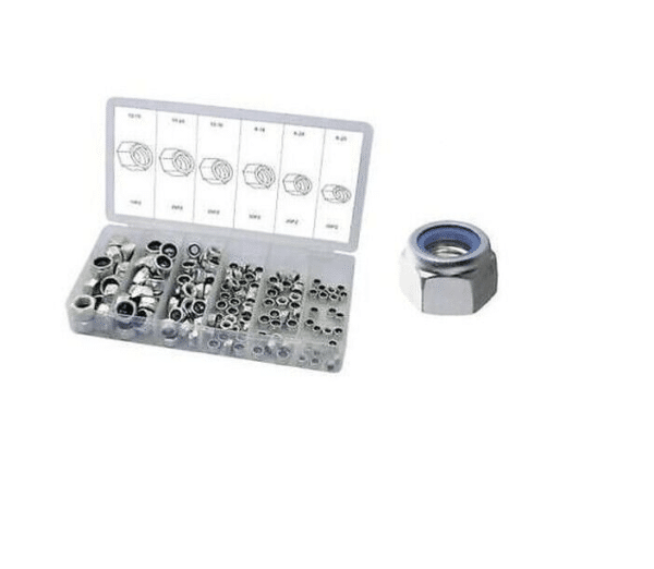 ASSORTIMENTO 195 PZ DADI AUTOBLOCCANTI DADO INSERTO AUTOBLOCCANTE BLOCCAGGIO 195