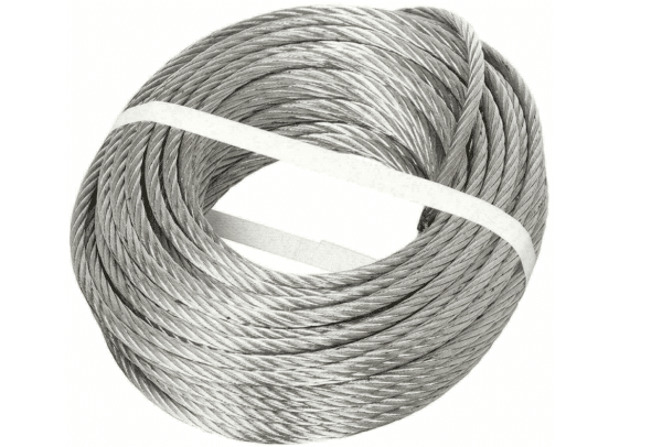 FUNE COMMERCIALE CAVO CORDA ACCIAIO ZINCATO 72FILI 50MT 10MM 3200KG PARANCO 331